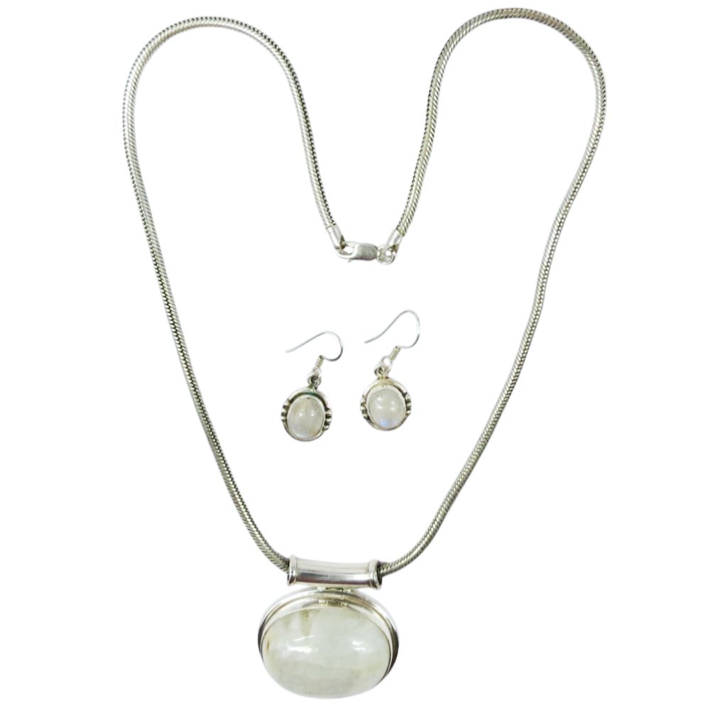 Indianerschmuck Set - Maya- & Aztekenschmuck aus Sterling Silber - Taxco Plata Luna Sagrada
