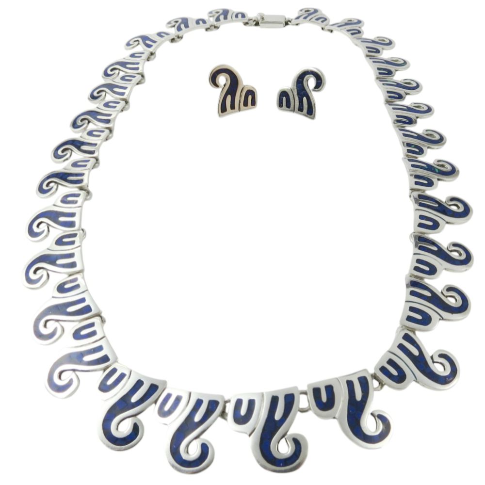 Indianerschmuck-Set - Maya- & Aztekenschmuck aus Sterling Silber - Tasco Silver Legend