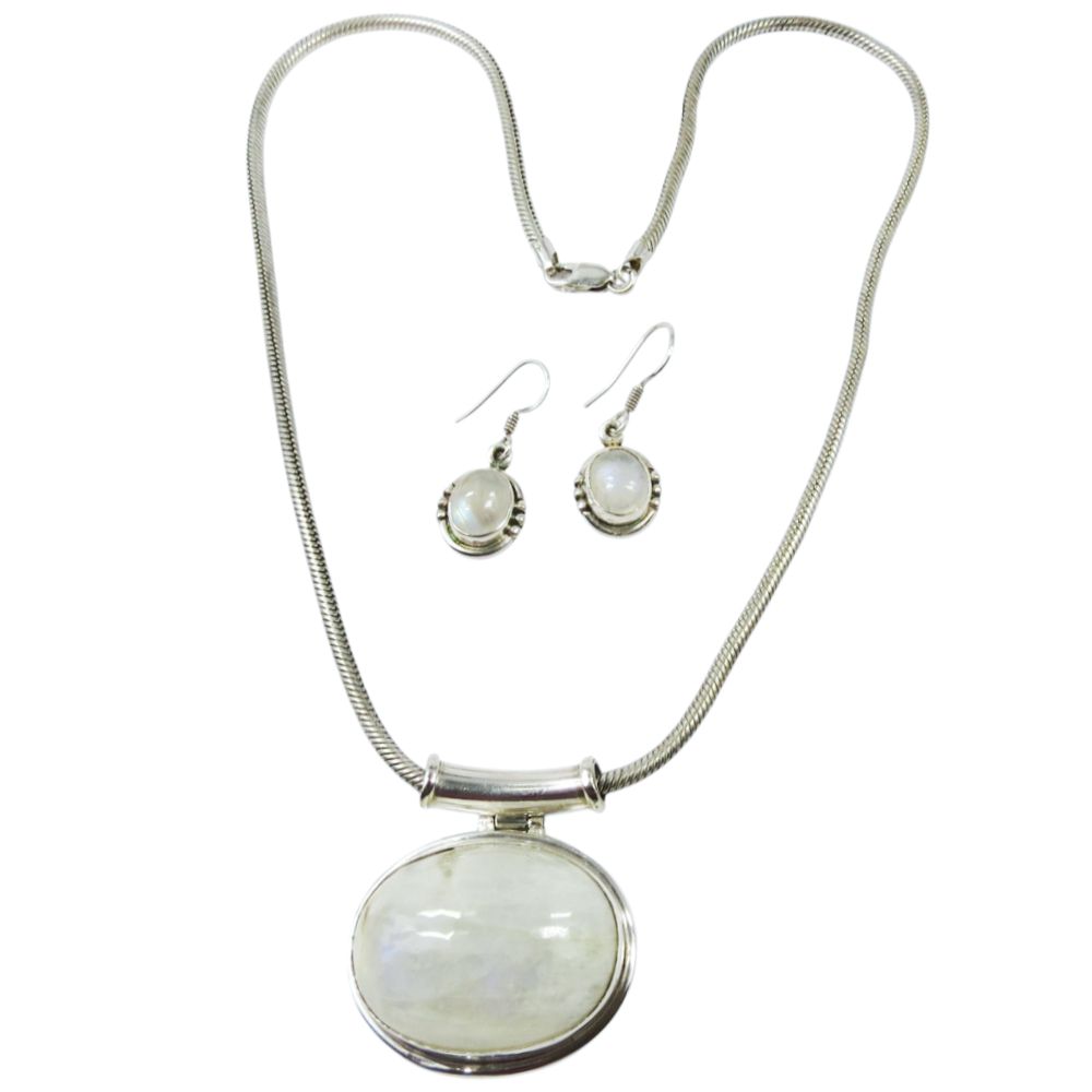 Indianerschmuck Set - Maya- & Aztekenschmuck aus Sterling Silber - Taxco Plata Luna Sagrada