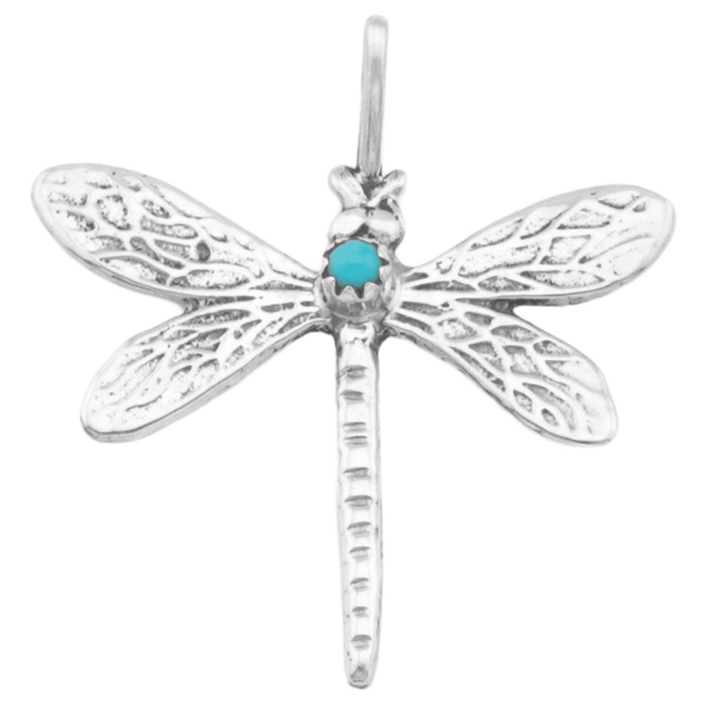 Indianerschmuck Kettenanhänger aus Sterling Silber - Dragonfly