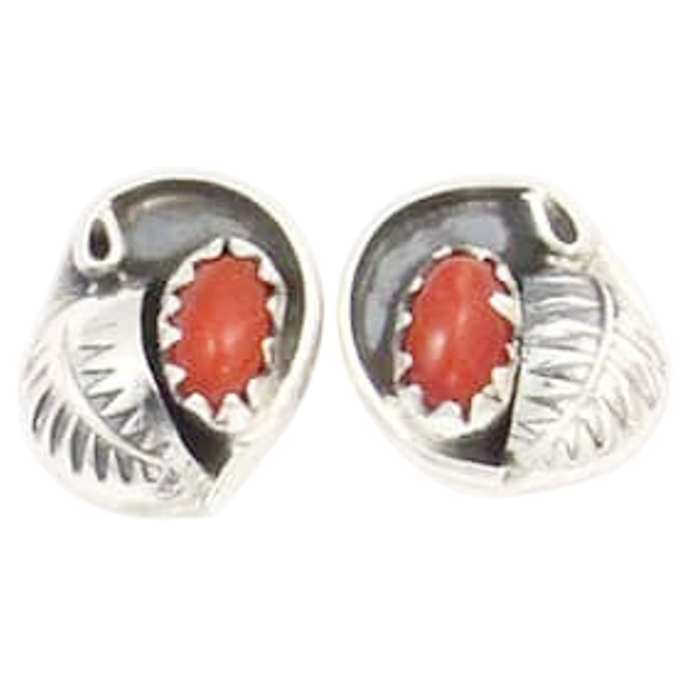 Mini-Ohrstecker aus Sterling Silber - Cute Coral Studs