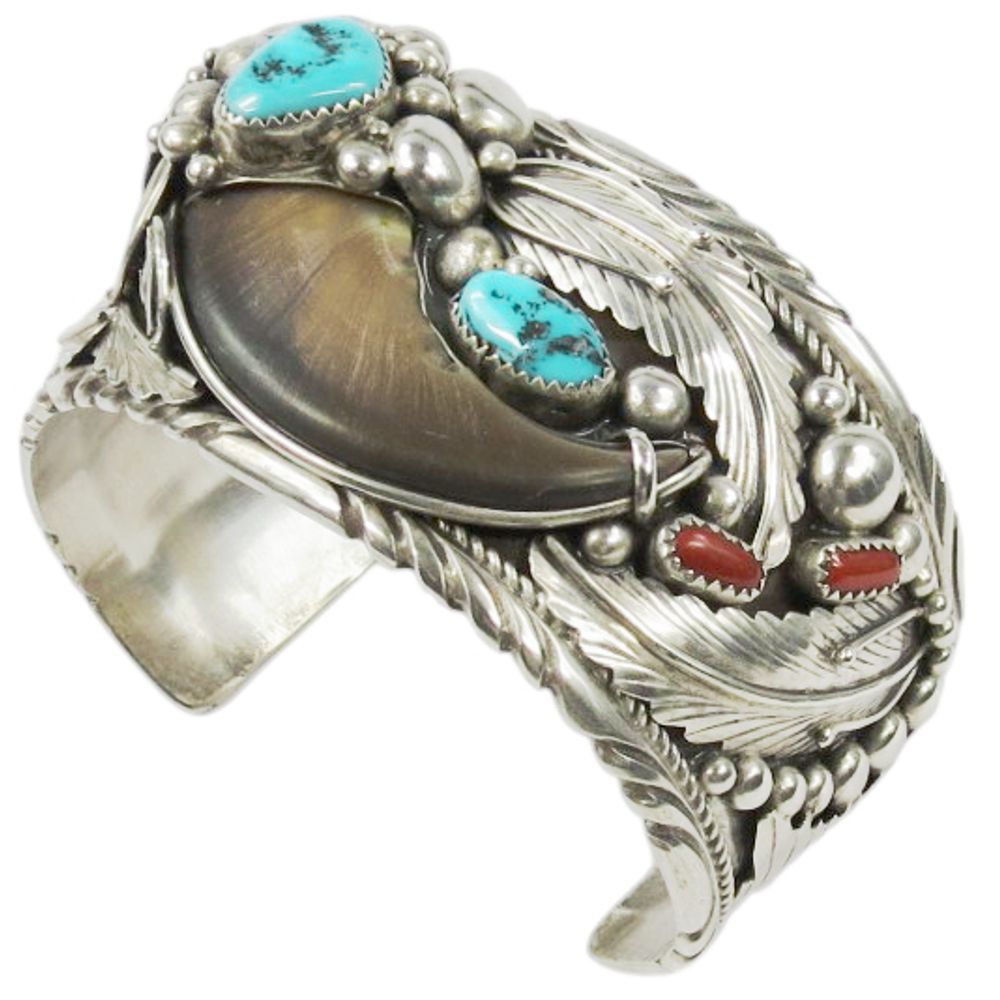 Indianerschmuck Armspange für Herren - Pawn Schmuck - Vintage Premium Bear Claw