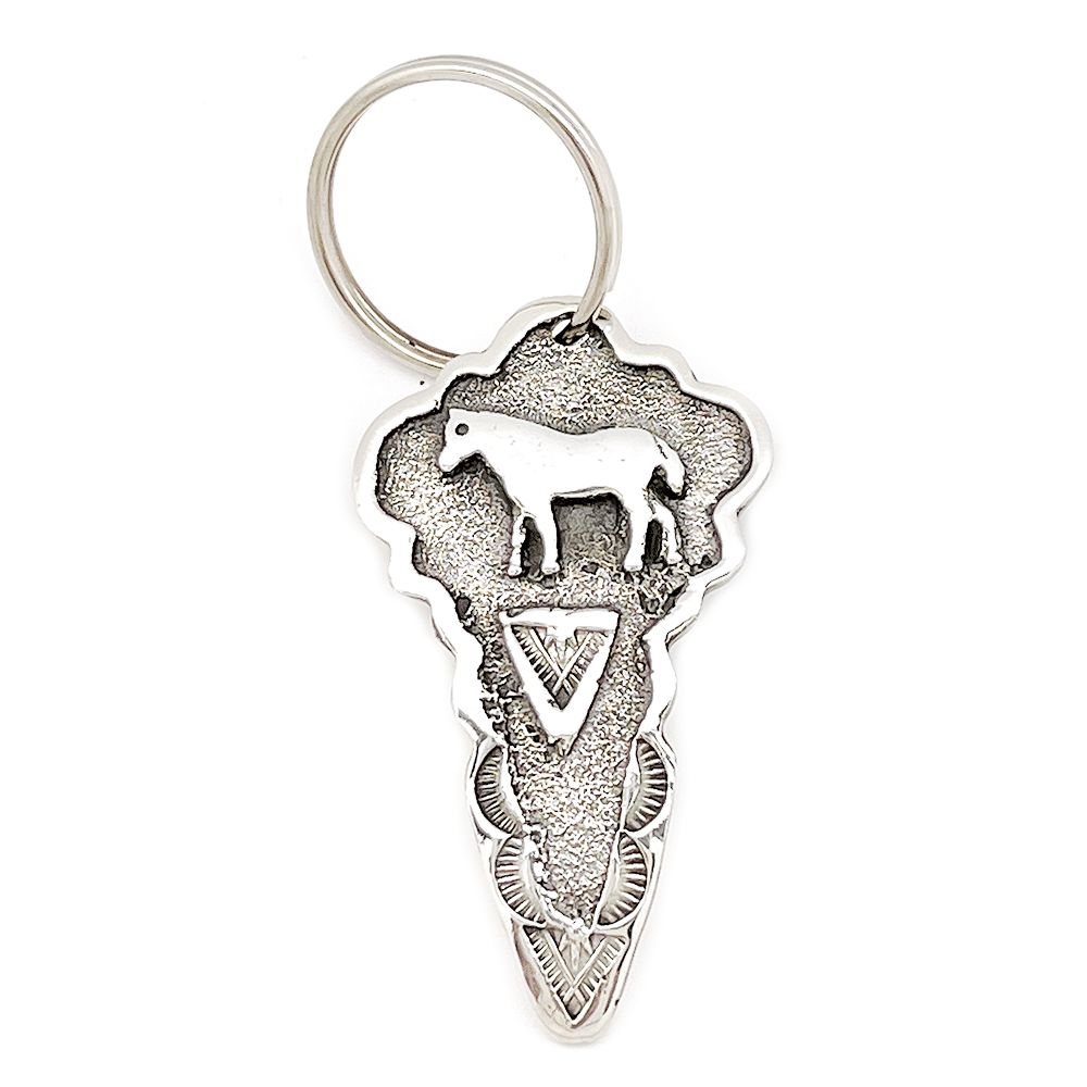 Schlüsselanhänger aus Sterling Silber - Flaming Horse Arrowhead
