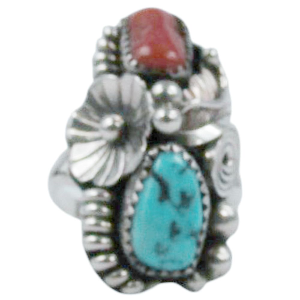 Damenring aus Sterling Silber - Pawn Schmuck - Navajo Vintage Classic, Größe 9