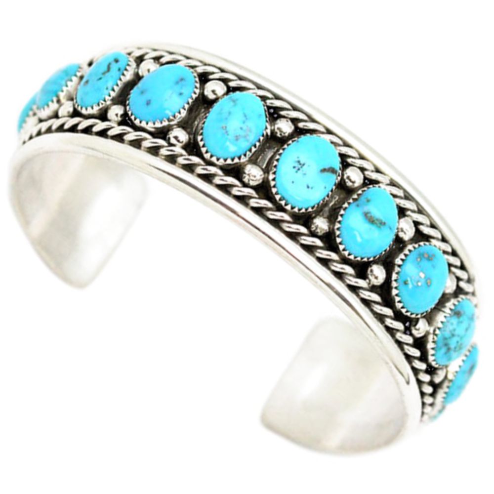 Indianerschmuck Armspange für Herren - Exclusive Kingman Turquoise
