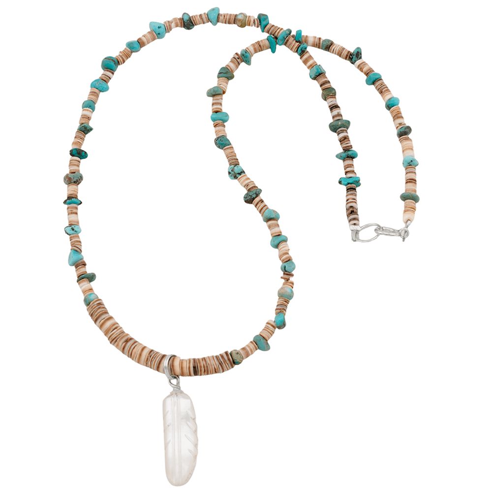 Indianerschmuck Kette - Traditional Heishi Nuggets