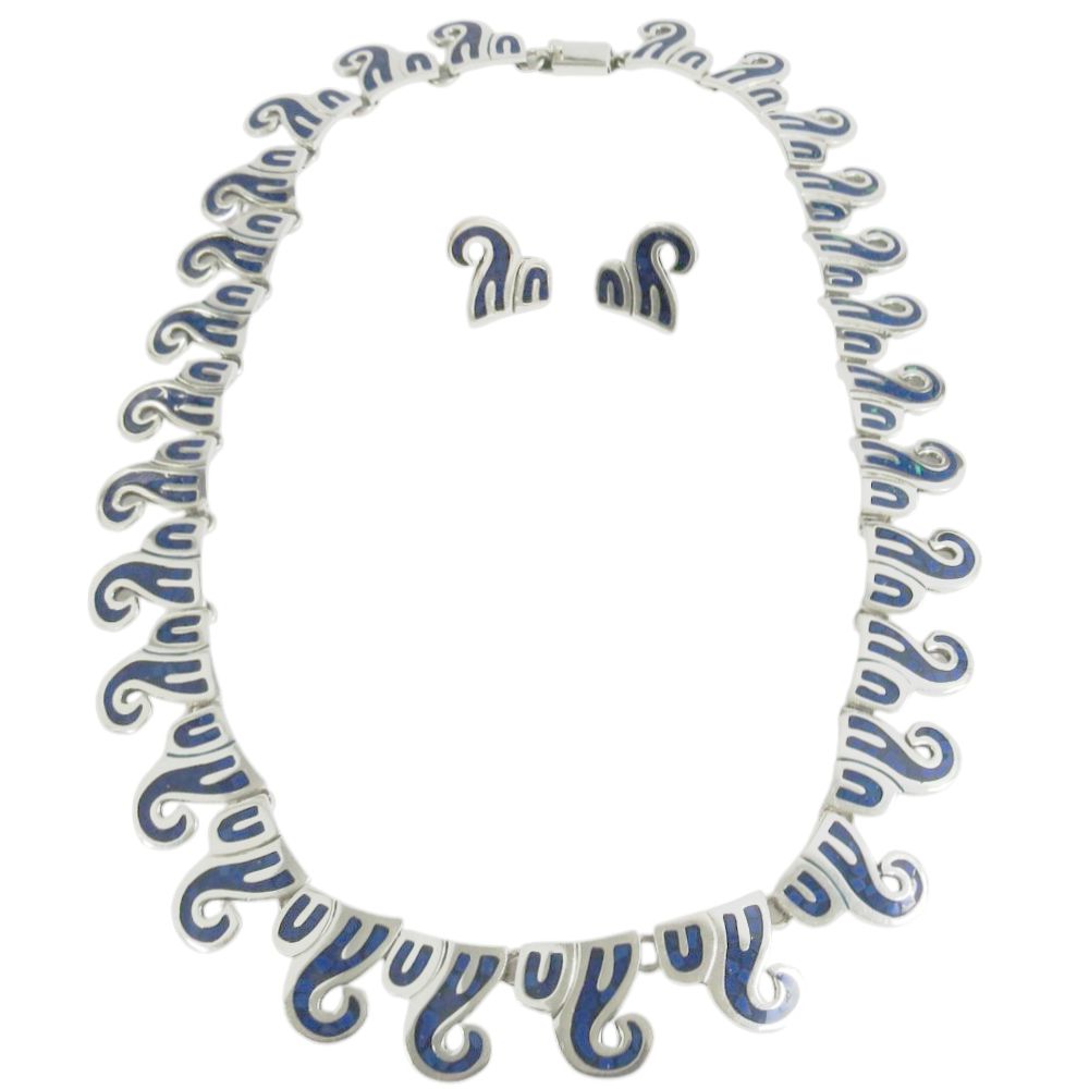 Indianerschmuck-Set - Maya- & Aztekenschmuck aus Sterling Silber - Tasco Silver Legend