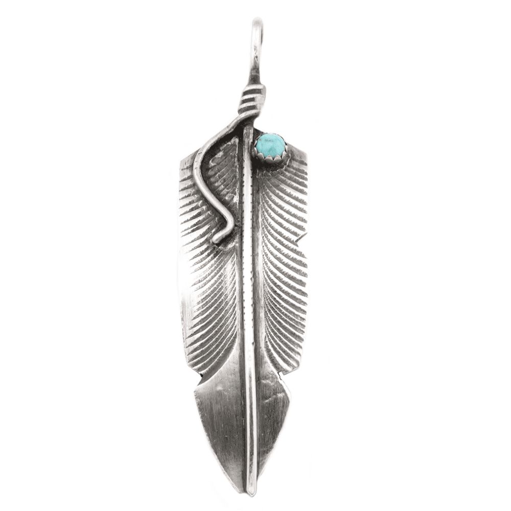 Indianerschmuck Kettenanhänger - Indian Spirit Feather