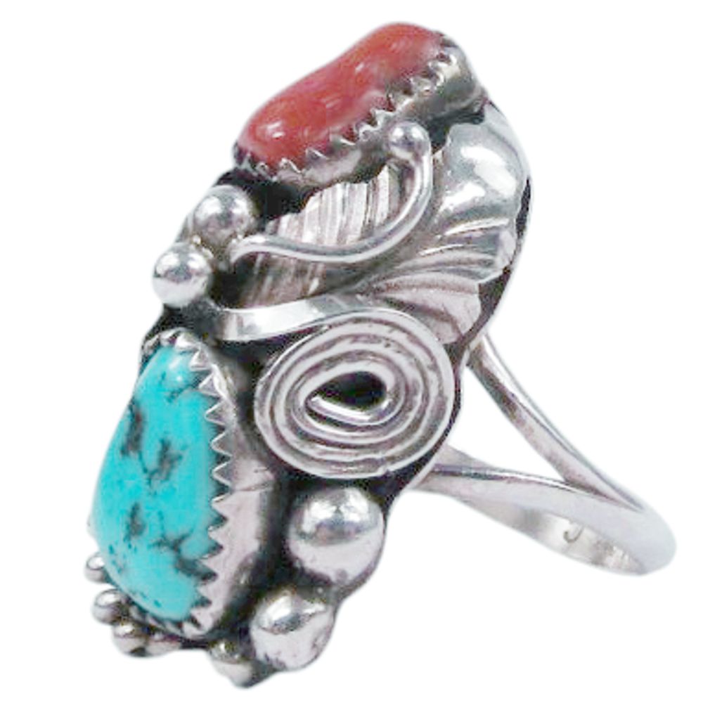 Damenring aus Sterling Silber - Pawn Schmuck - Navajo Vintage Classic, Größe 9