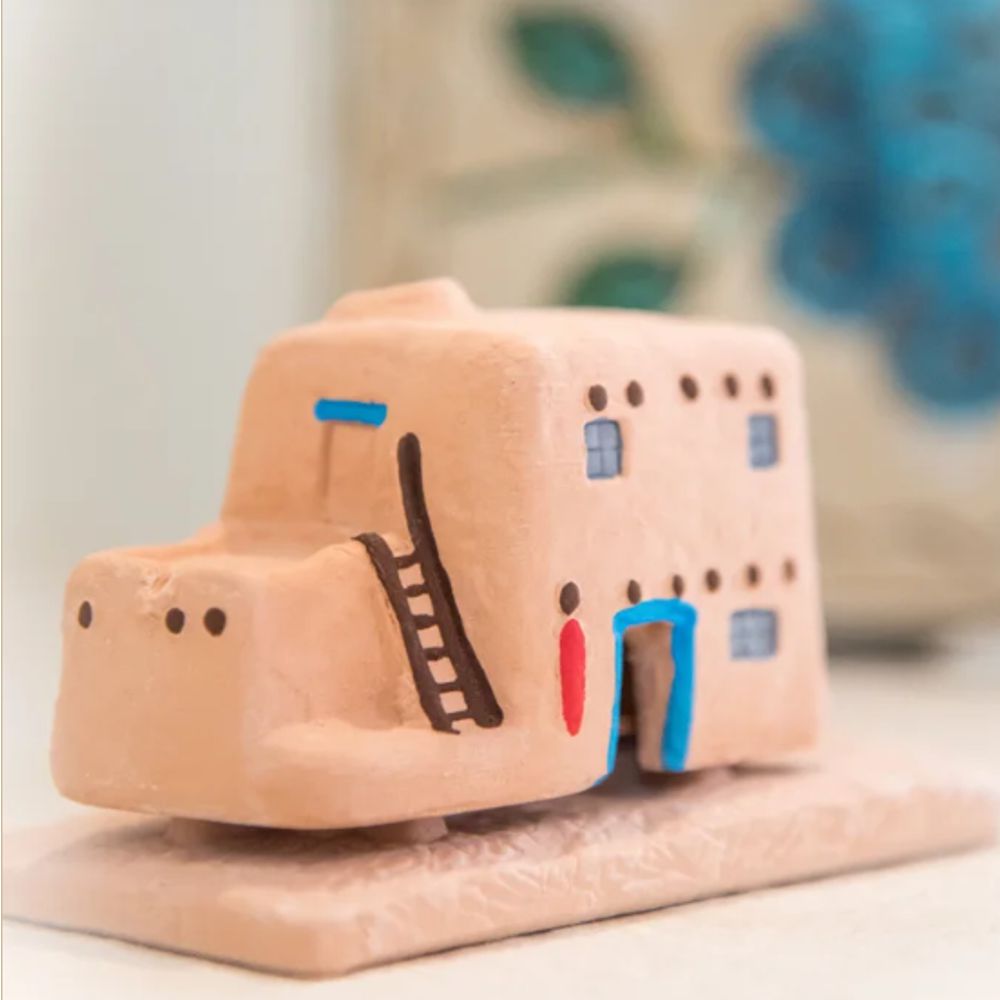 Set: Indianisches Räucherhäuschen - Southwest Casa De Adobe inkl. 20 Räucherkegel