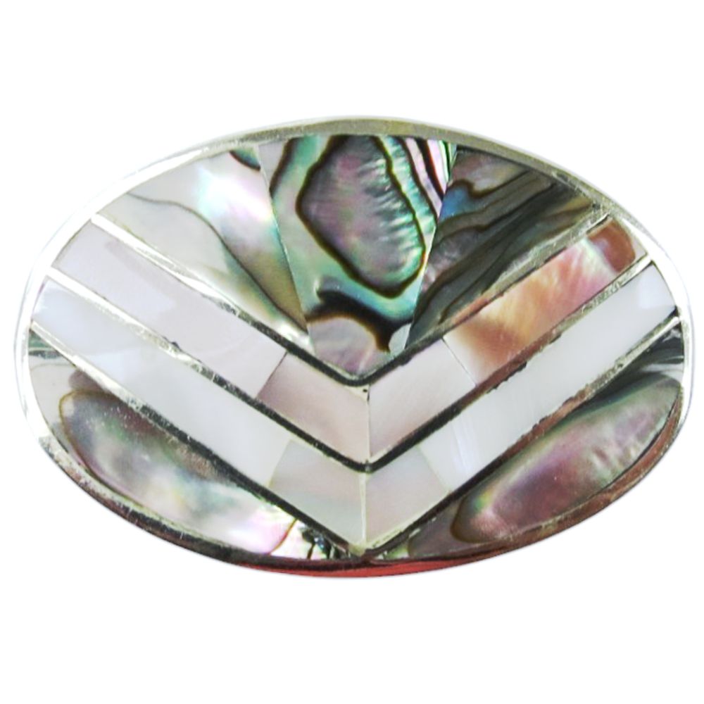 Indianerschmuck Brosche & Kettenanhänger - Maya- & Aztekenschmuck aus Sterling Silber - Tasco Esplendor de Abulón